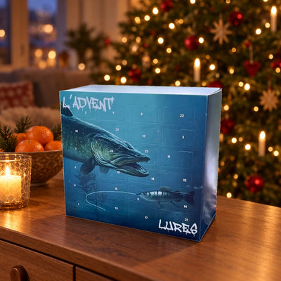 Fiske-julekalender med 24 luker – sluker, jigger og småtilbehør bak hver luke