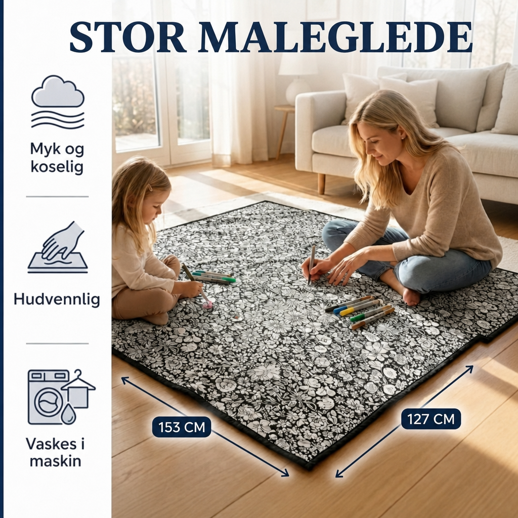 Stor maleglede – 153 × 127 cm