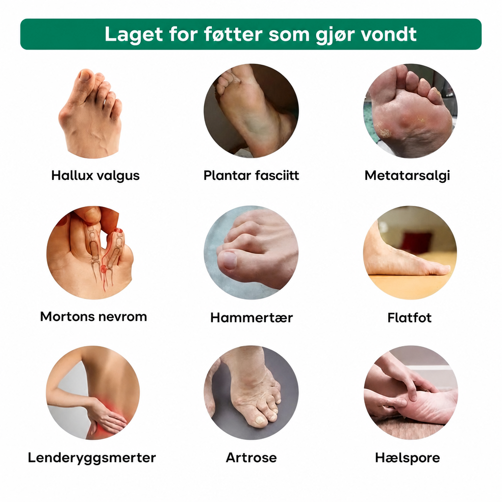 Laget for føtter som gjør vondt
