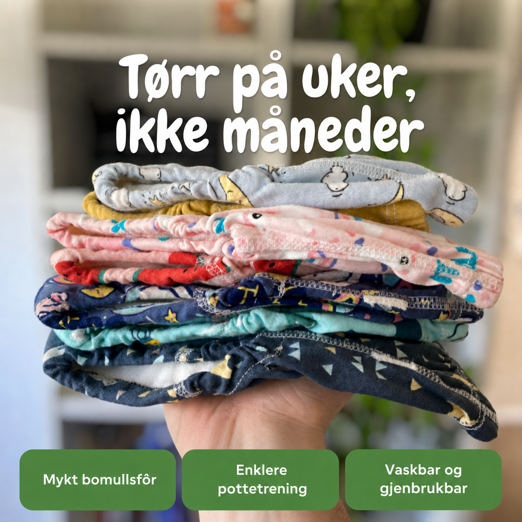 Tørr på uker, ikke måneder