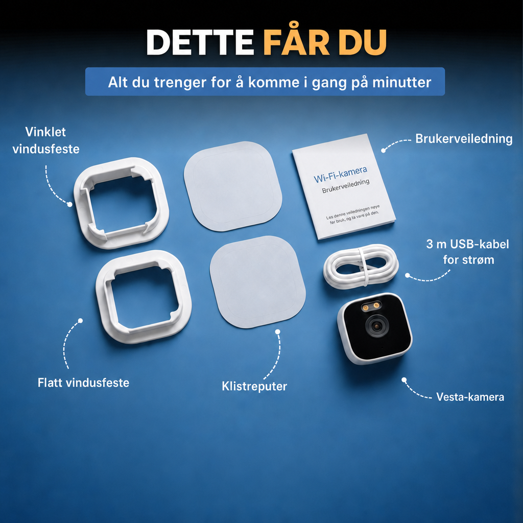 Dette får du i pakken