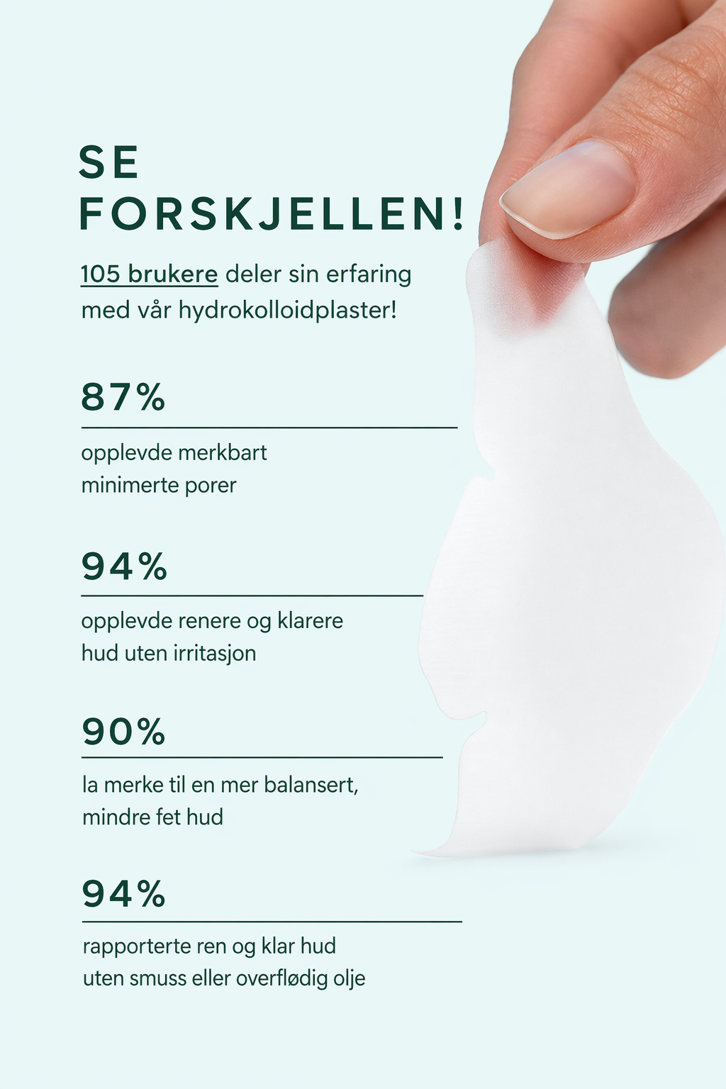Vue Neseplastre - Se forskjellen