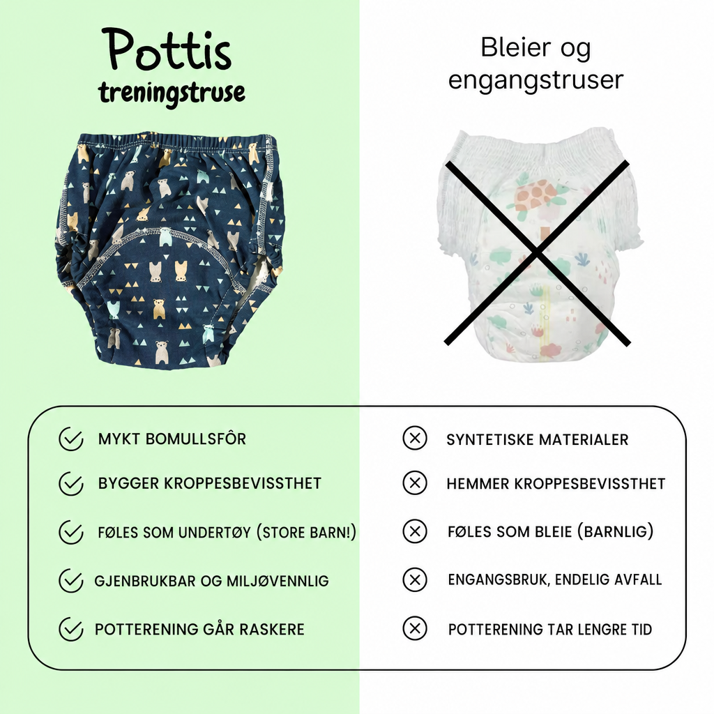 Treningstruse mot bleie