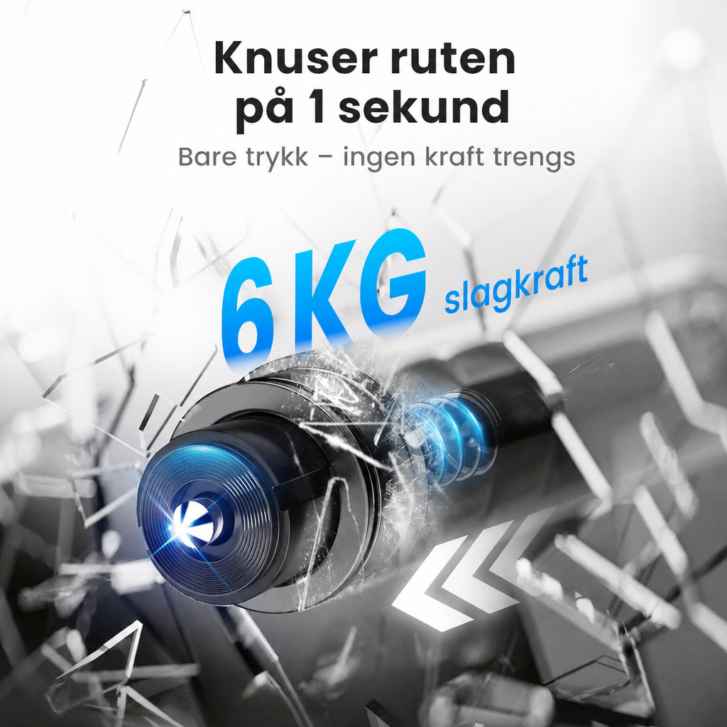 Knuser ruten pa 1 sekund - 6 kg slagkraft