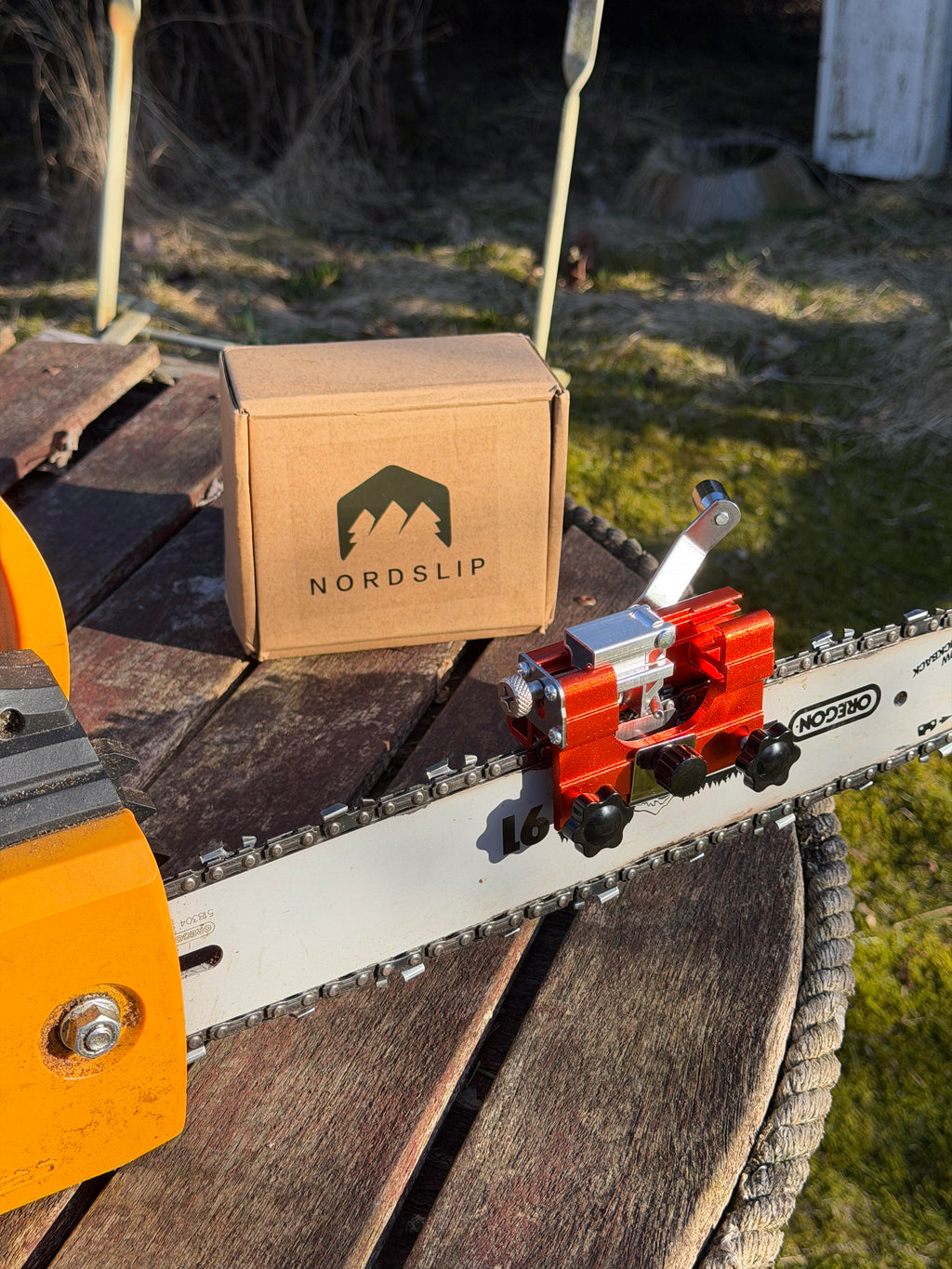 NordSlip kjedesliper i bruk