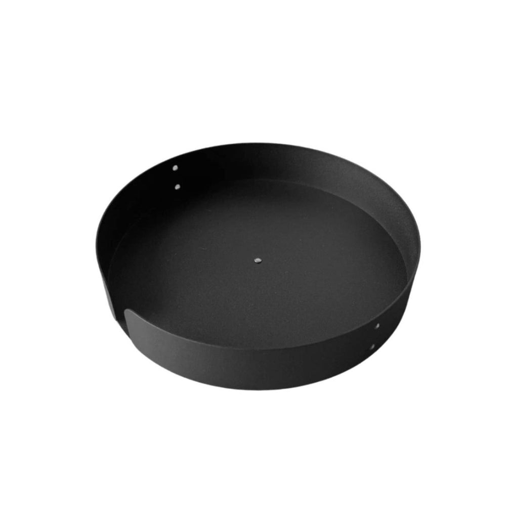 Snurrebrett lazy susan i matt sort metall – bilde 1
