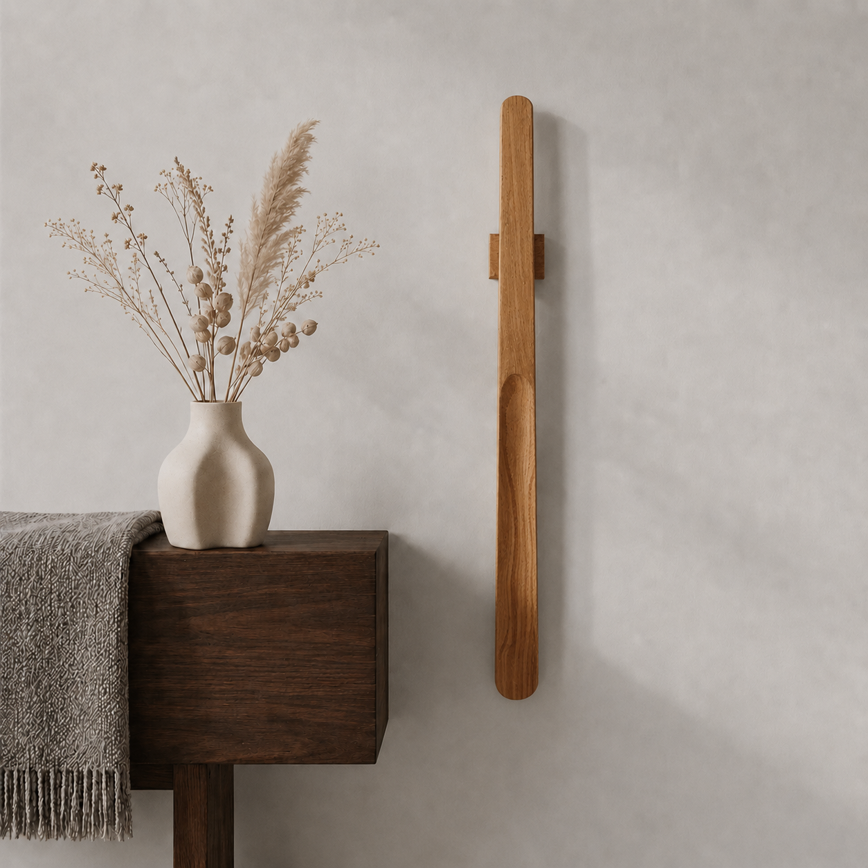Magnetisk skohorn i tre med veggfeste – bilde 8