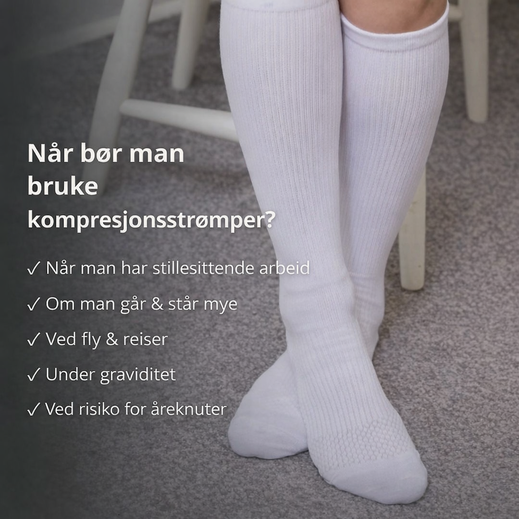 kompresjonsstrømper med gradert kompresjon