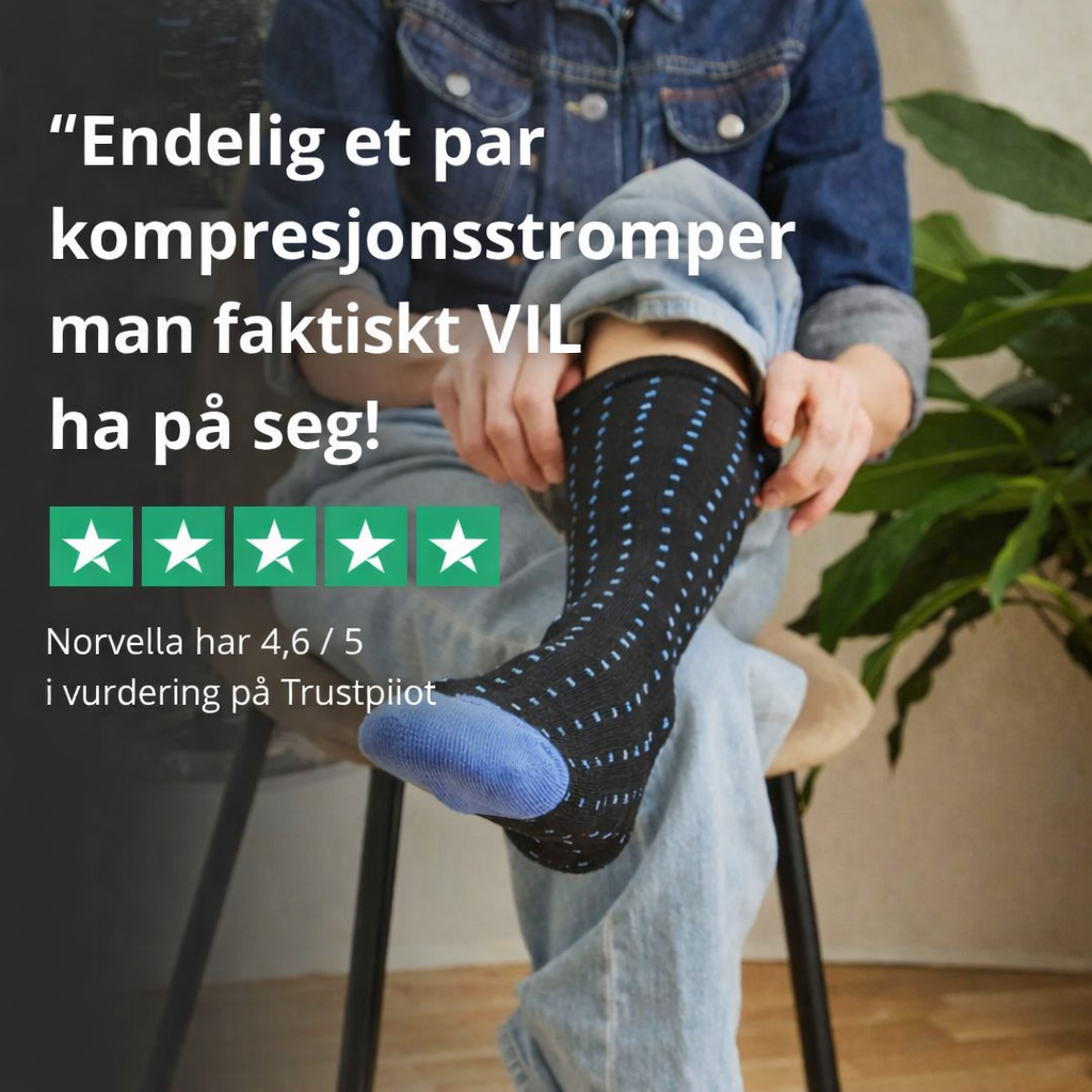 kompresjonsstrømper med gradert kompresjon