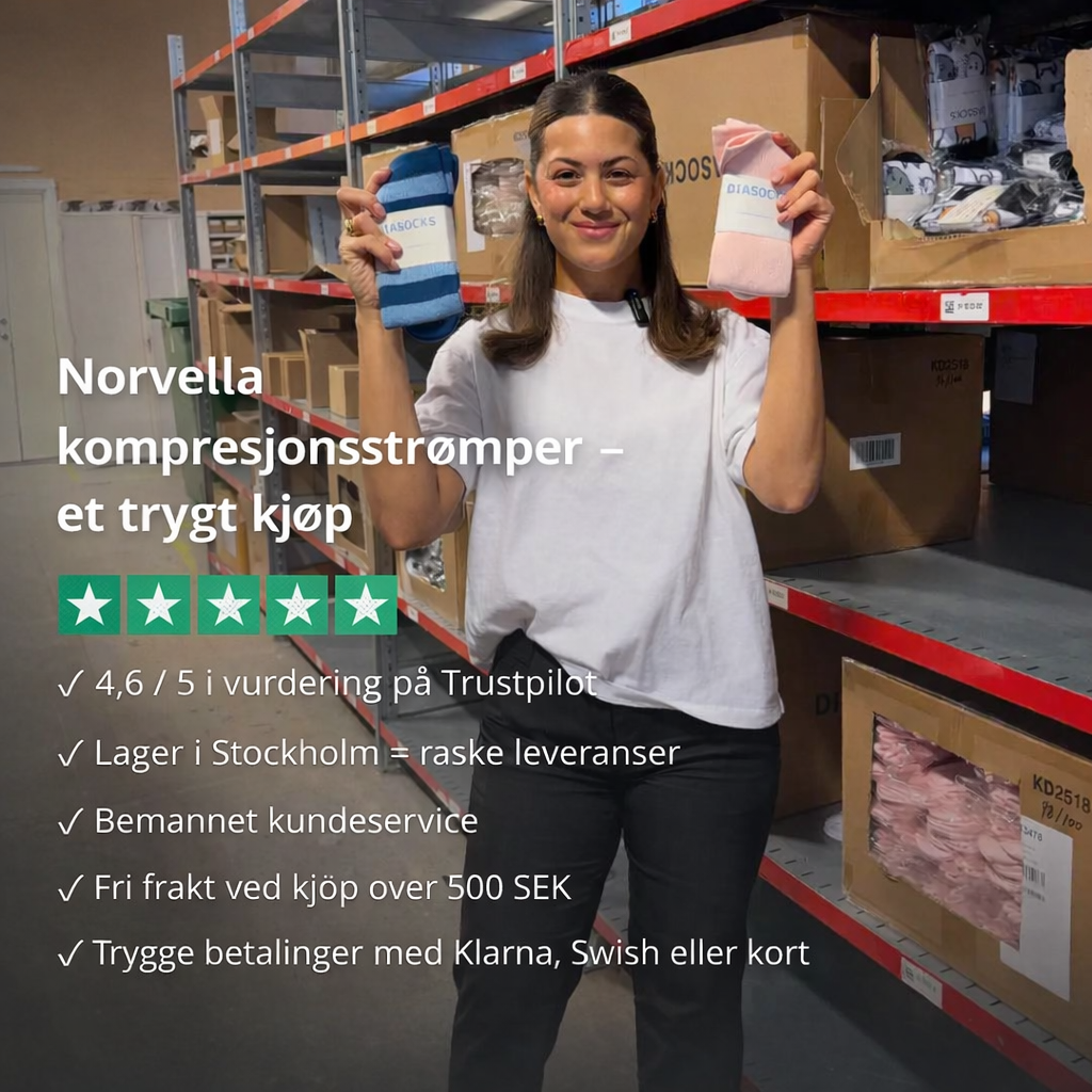 kompresjonsstrømper med gradert kompresjon