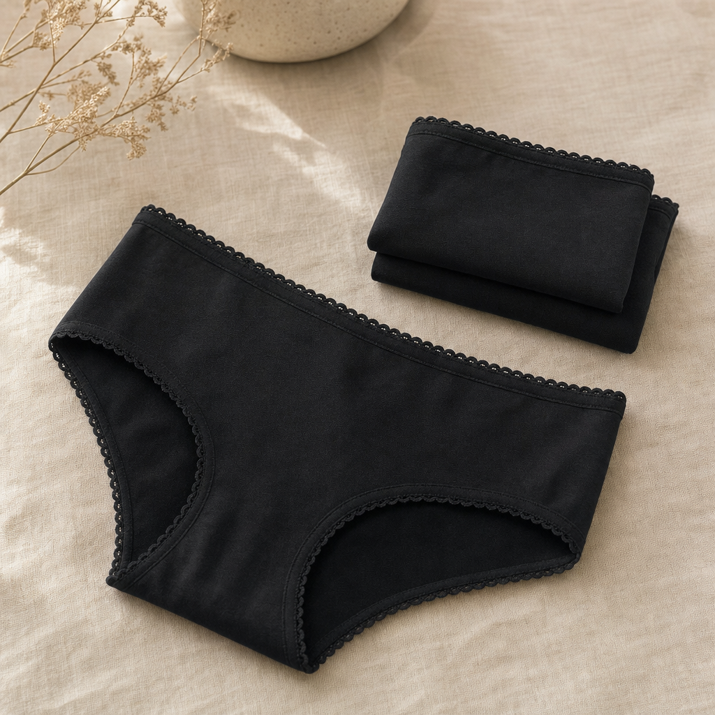 Flora – mykt bomullsstoff og blondekant