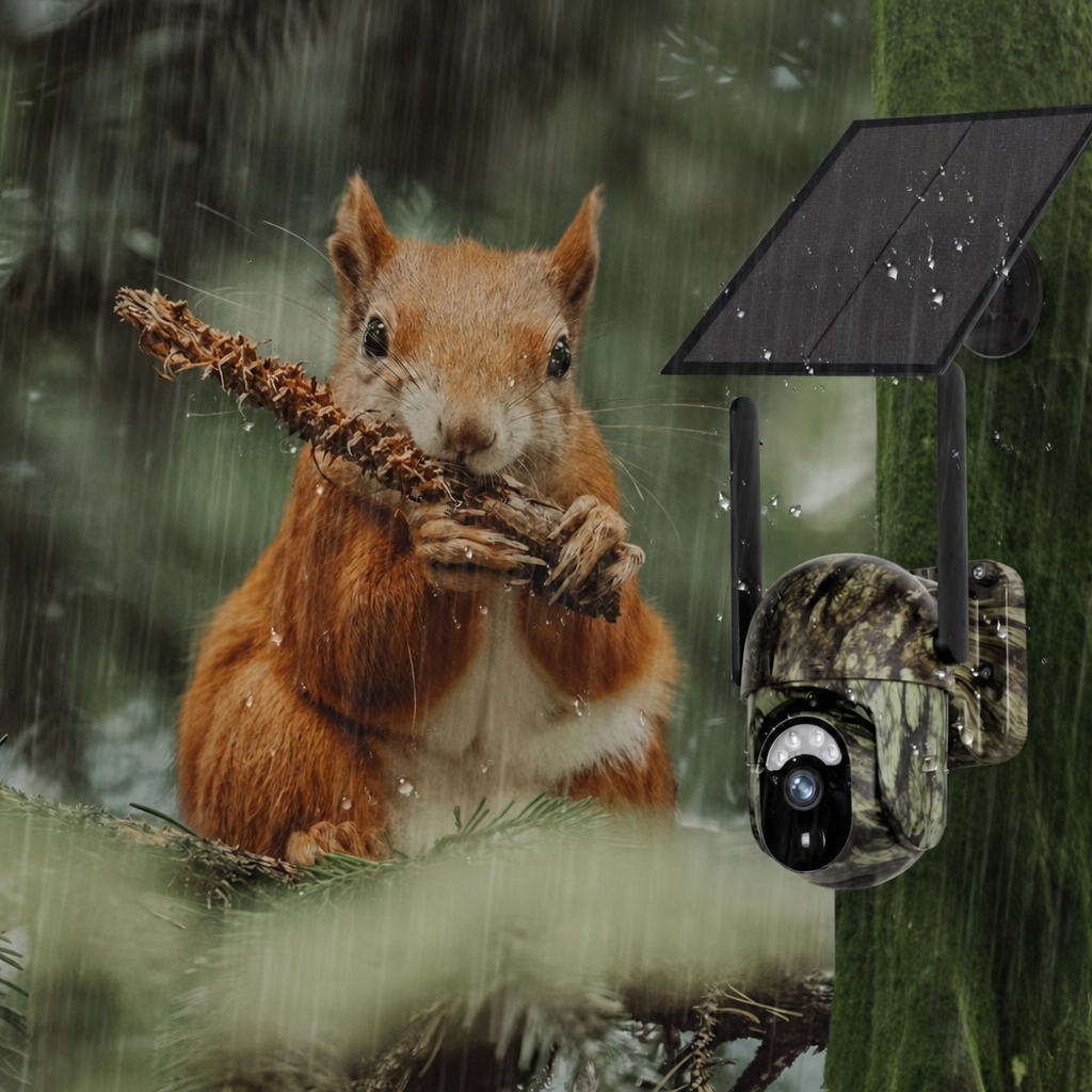 IP66 vanntett kamera i regn