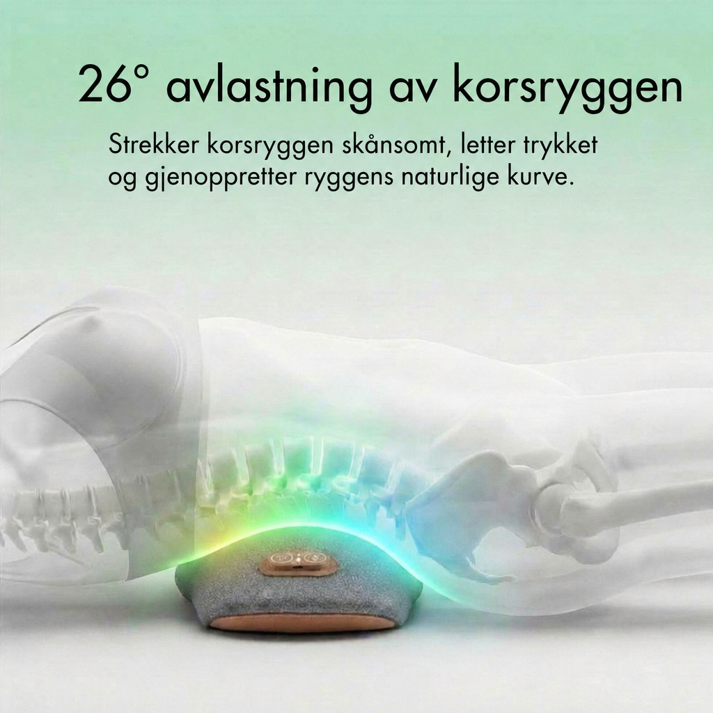 26 graders avlastning av korsryggen