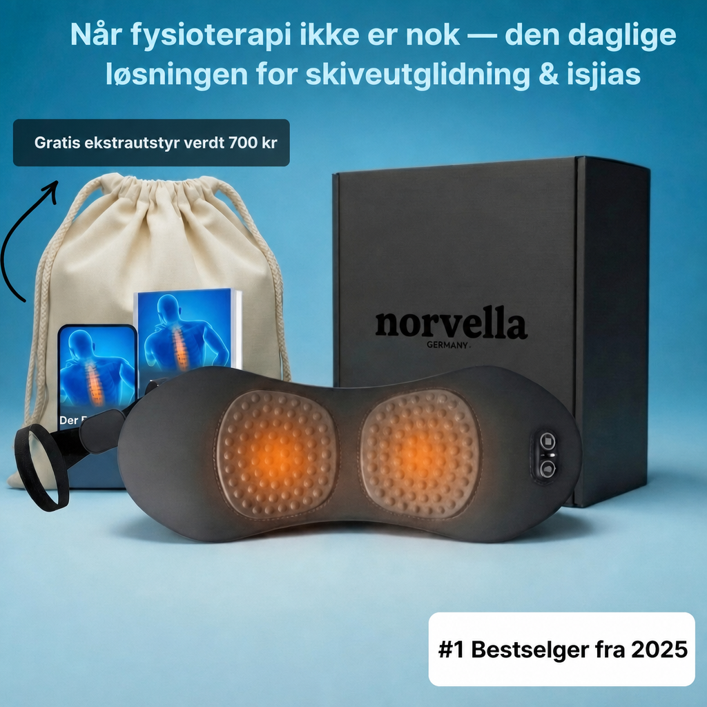 DeepComfort 3-i-1 Ryggmassasjepute – Daglig løsning for skiveutglidning & isjias