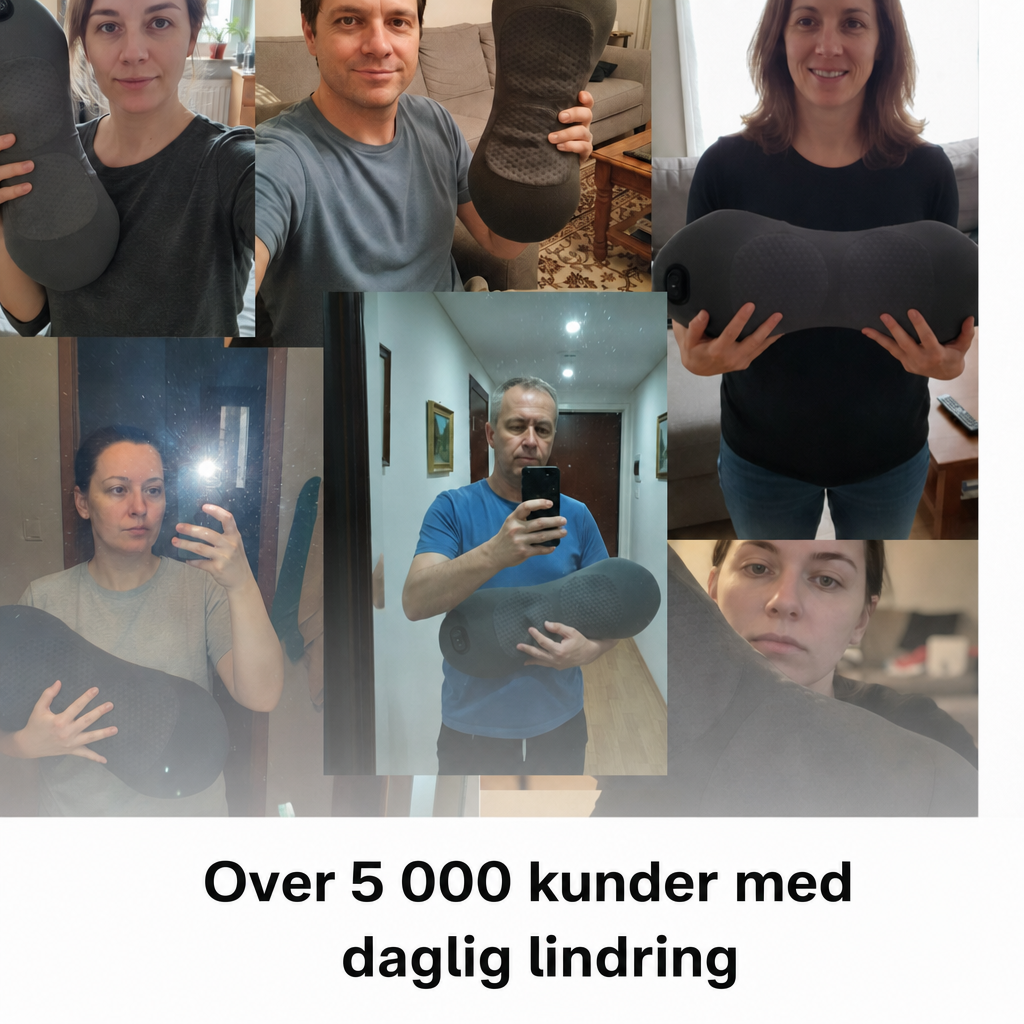 DeepComfort 3-i-1 Ryggmassasjepute – Daglig løsning for skiveutglidning & isjias