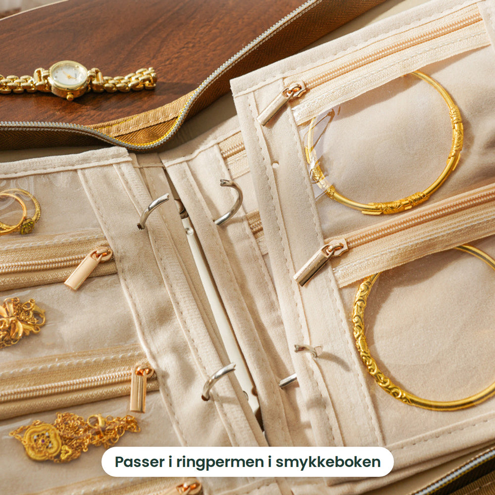 Lommearkene i ringpermen i smykkeboken