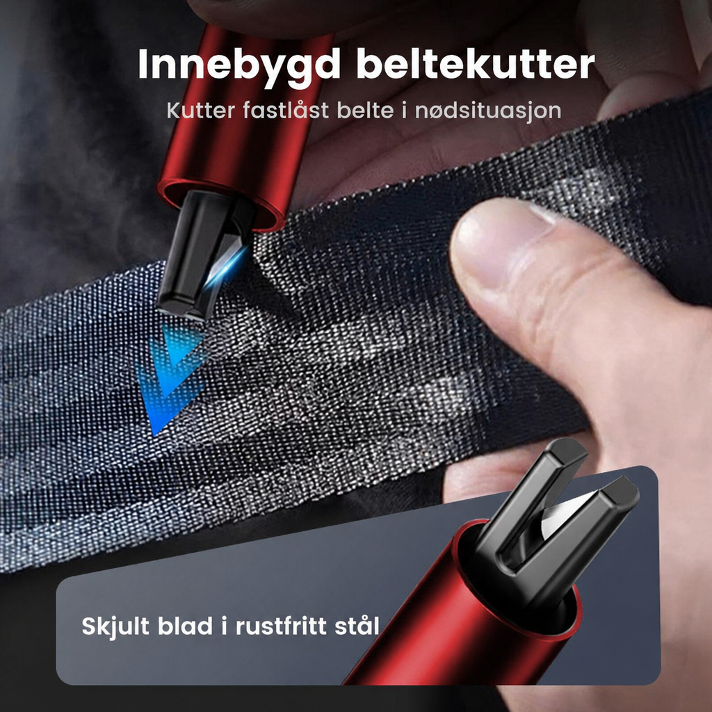 Innebygd beltekutter i rustfritt stal