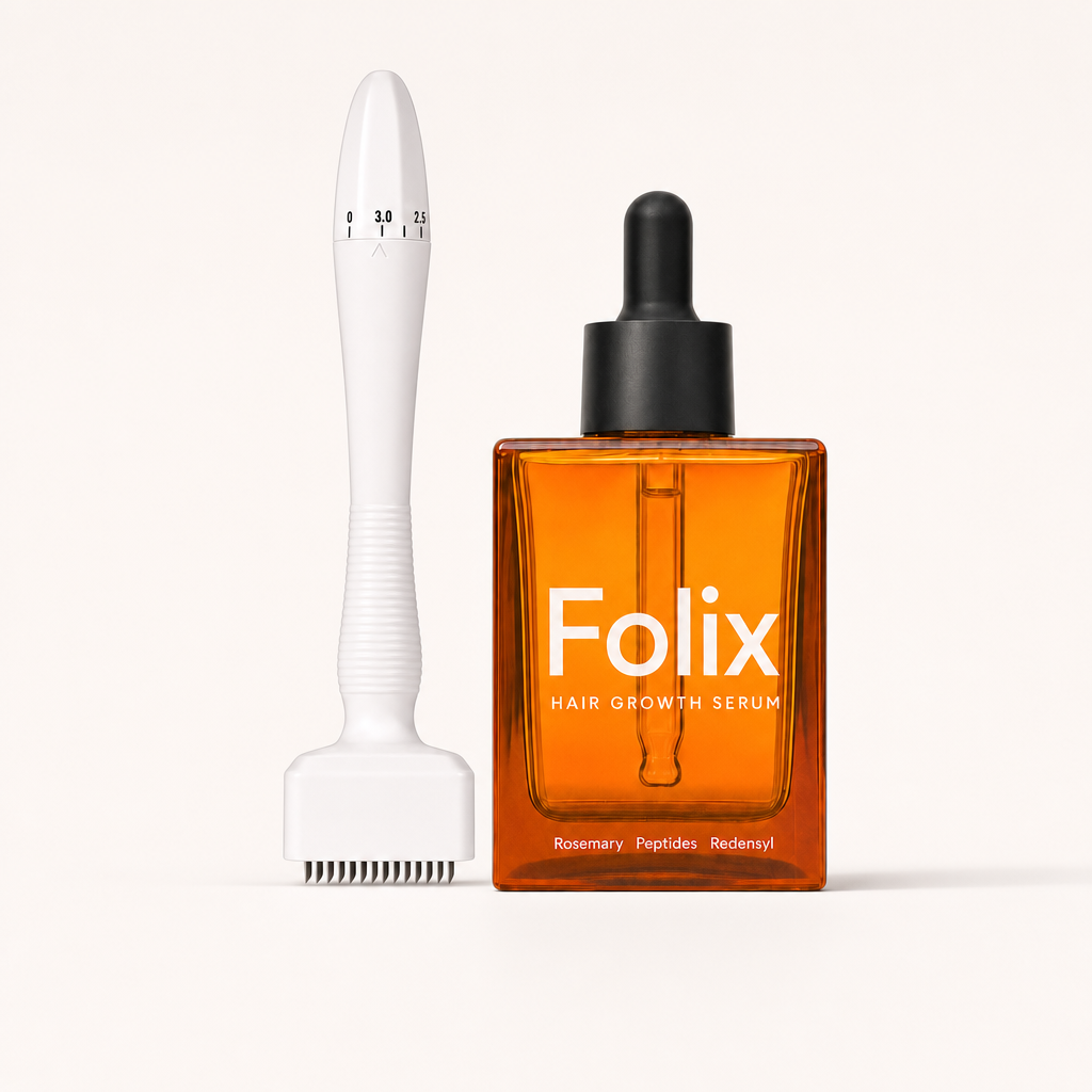 Folix Derma Pen + Hårserum – Hårvekst-kit