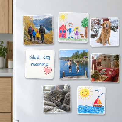 Bilda™ – lag kjøleskapsmagneter av egne bilder, 10 stk