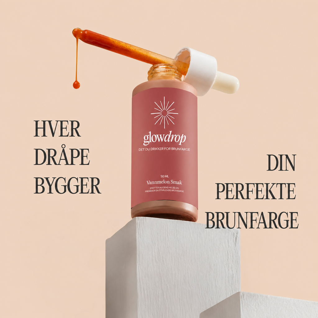 GlowDrop Bruningsdråper – Solbrun innenfra, helt uten sol
