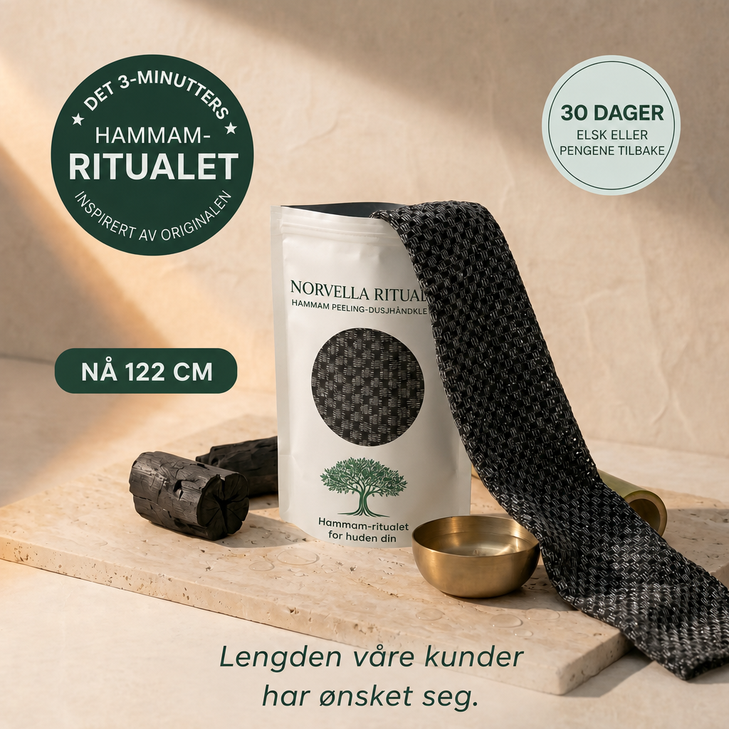 Norvella Hammam peeling dusjhåndkle