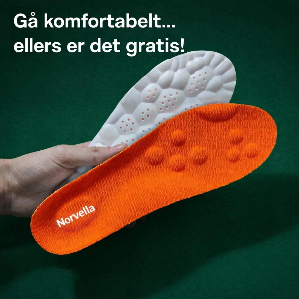 Massasjeinnlegg mot fotsmerter