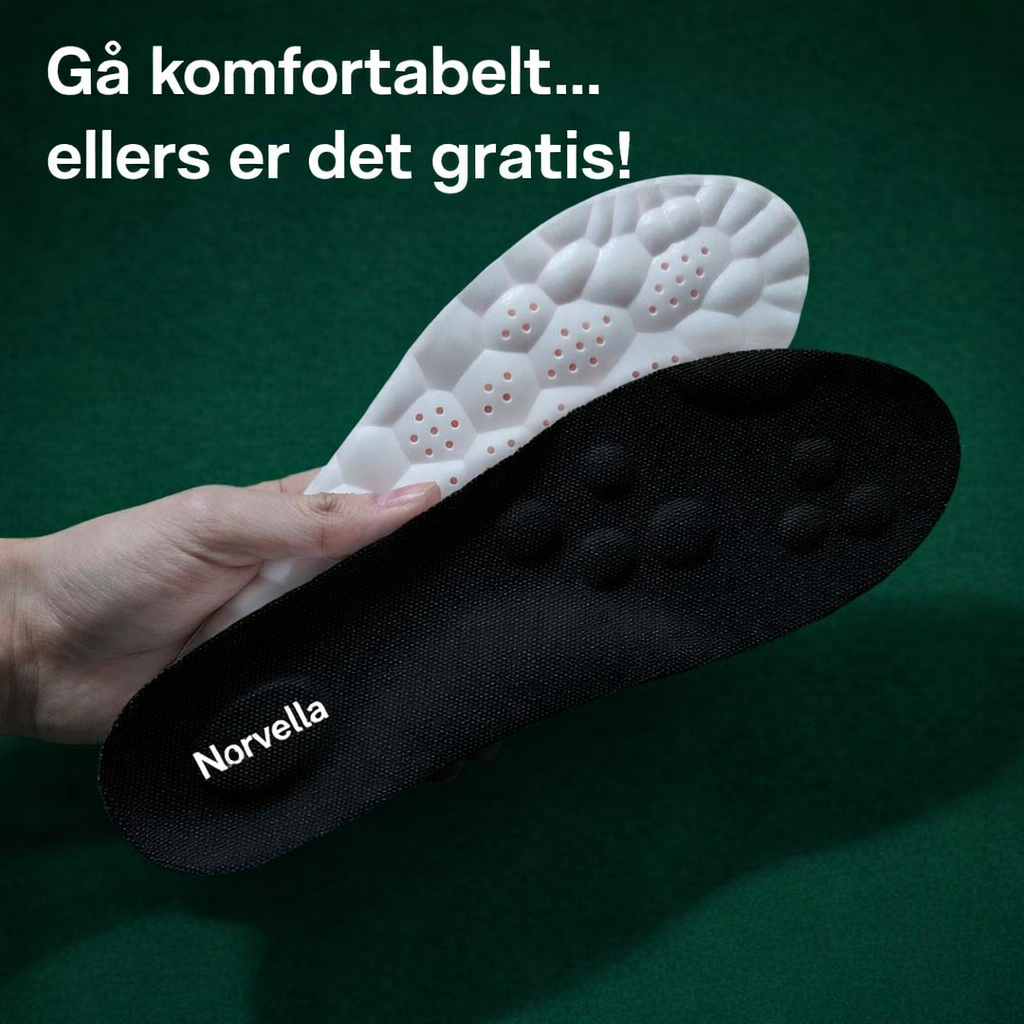 Massasjeinnlegg mot fotsmerter