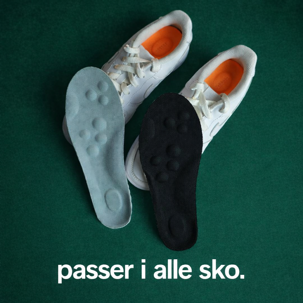 Massasjeinnlegg mot fotsmerter