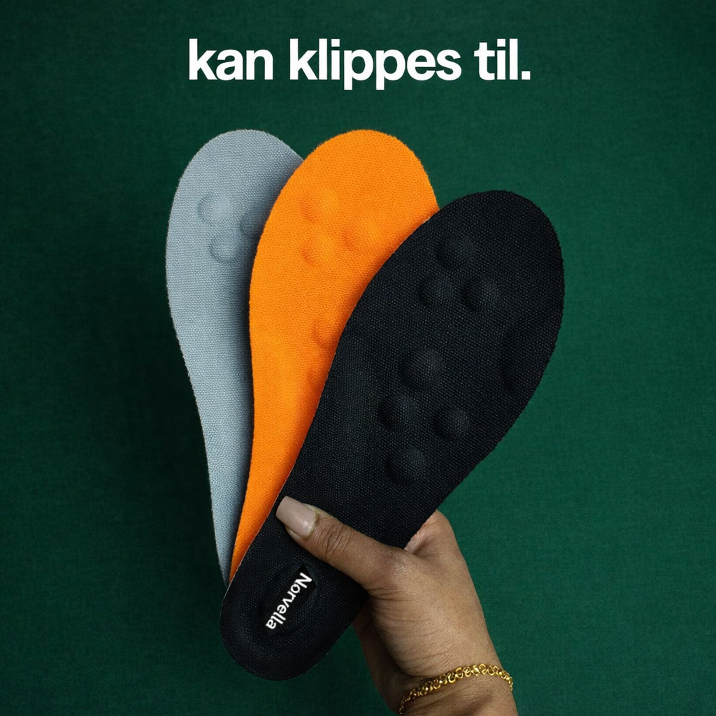 Massasjeinnlegg mot fotsmerter