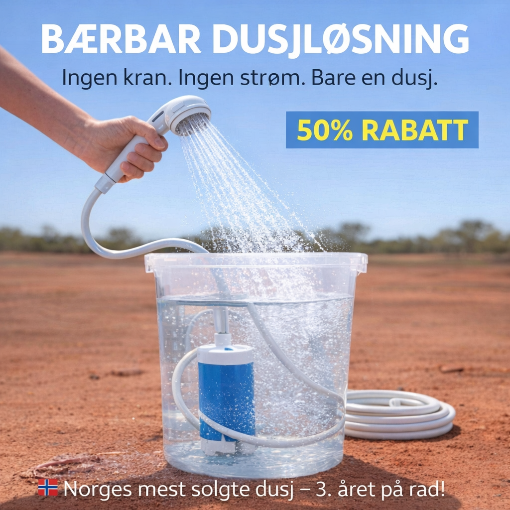 Utedusjen portabel dusj norsk