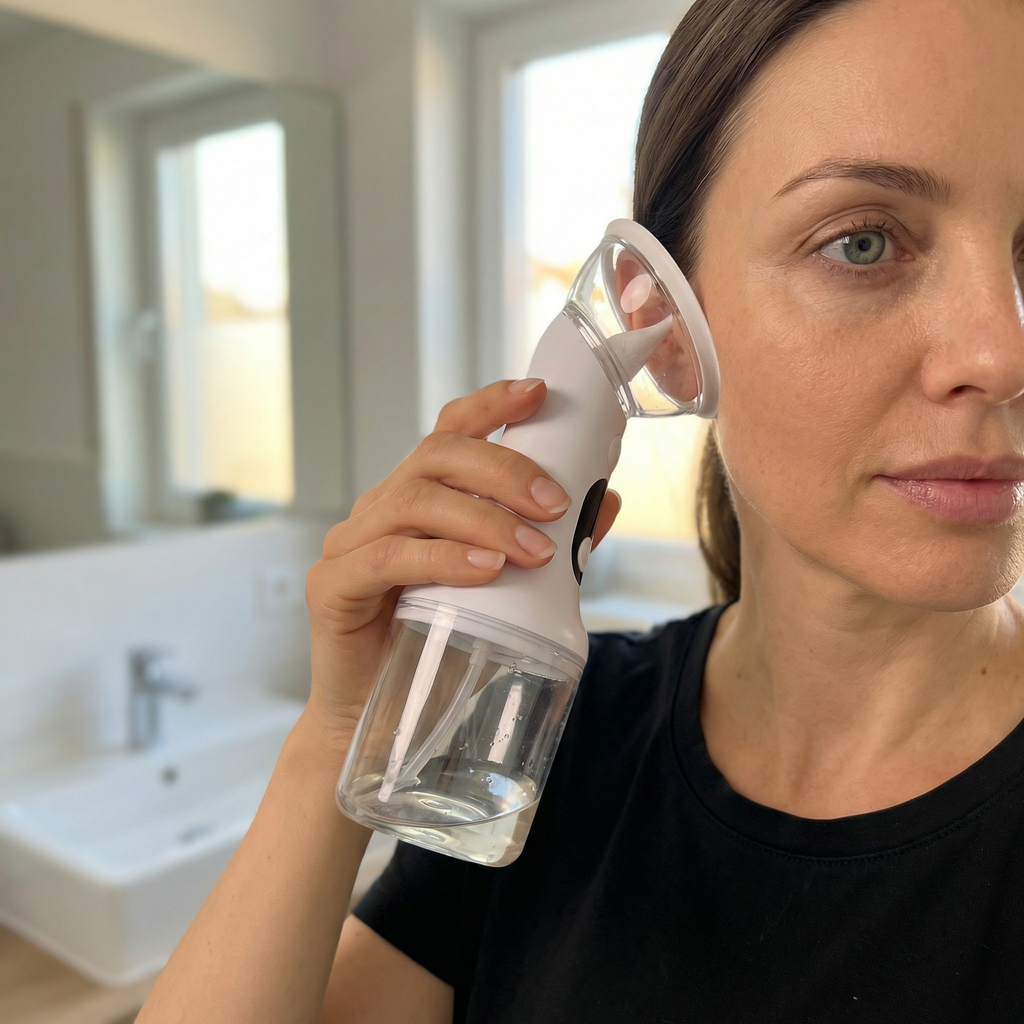 Kvinne bruker WaxCleaner