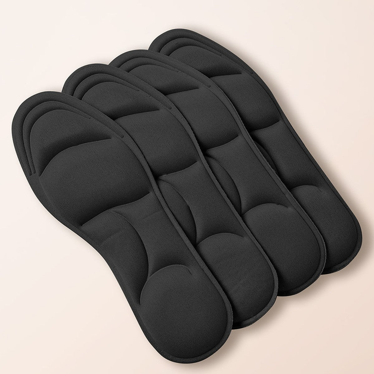 To par svarte innleggssåler i memory foam