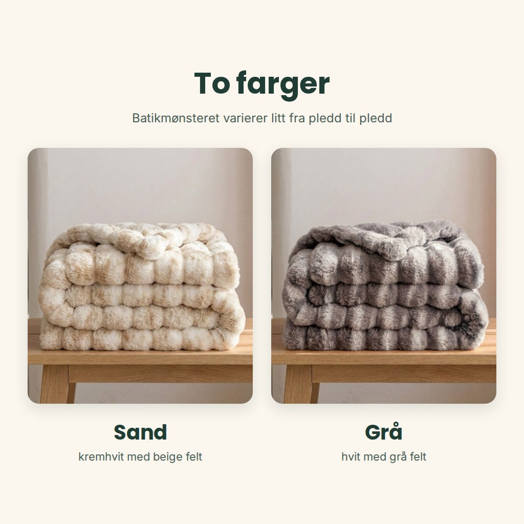 Skyla i to farger: sand og grå