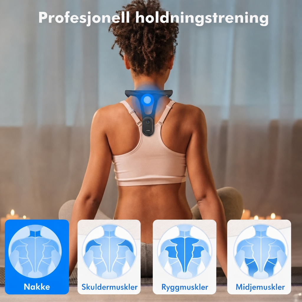 Smart Holdningstrener Pro™ – diskré holdningskorrigering med vibrasjon