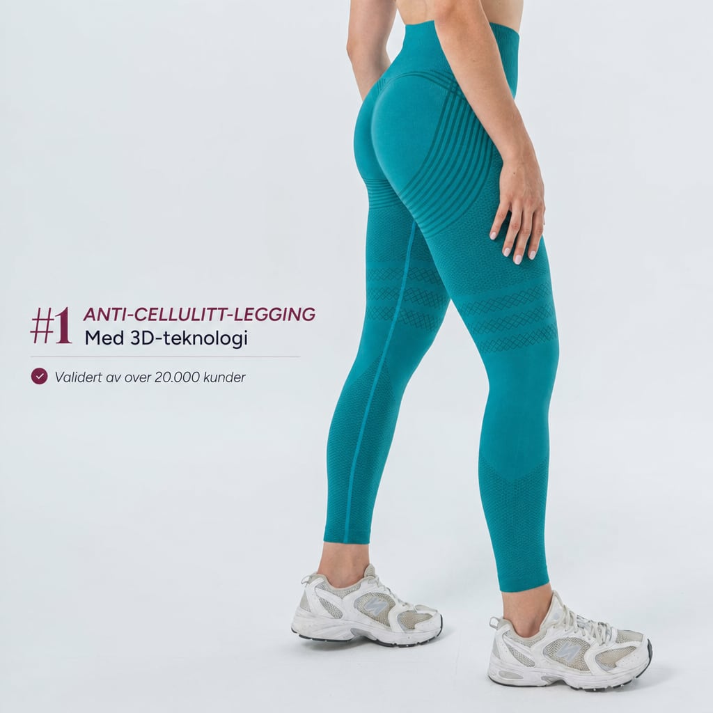 3D Anti-cellulitt-legging – drenerende push-up – bilde 4