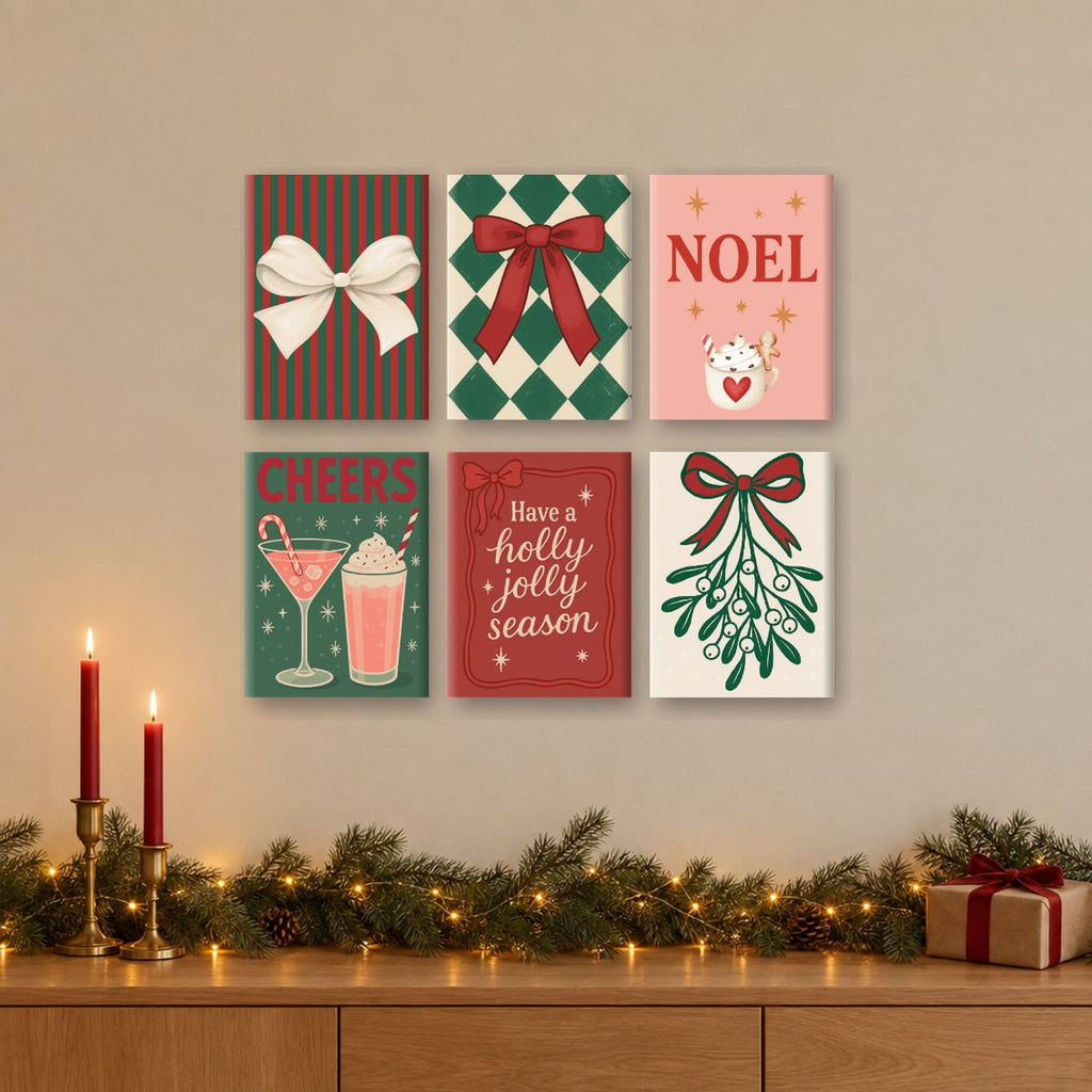 Maling etter tall «God jul»: seks ferdige minimalerier på veggen