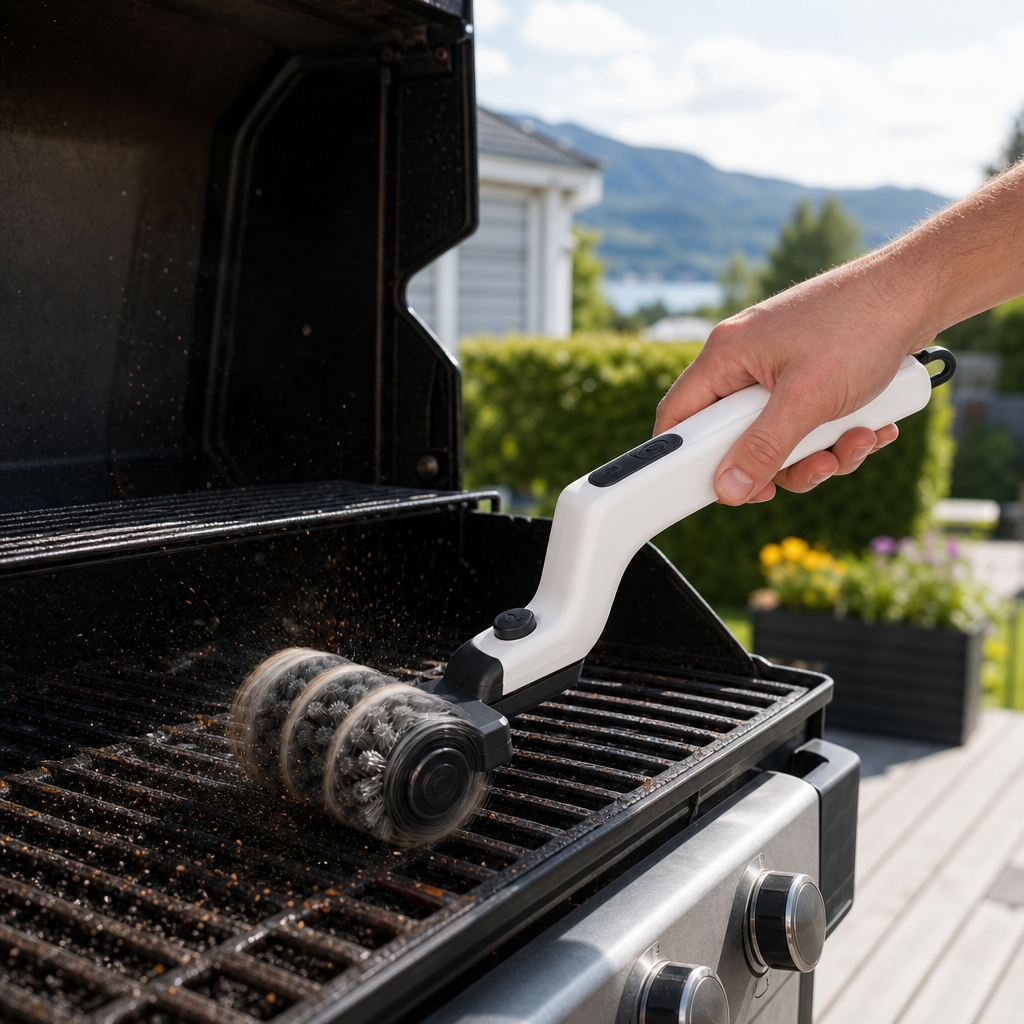 Mastern Elektrisk Grillbørste – Skinnende grill på 90 sekunder