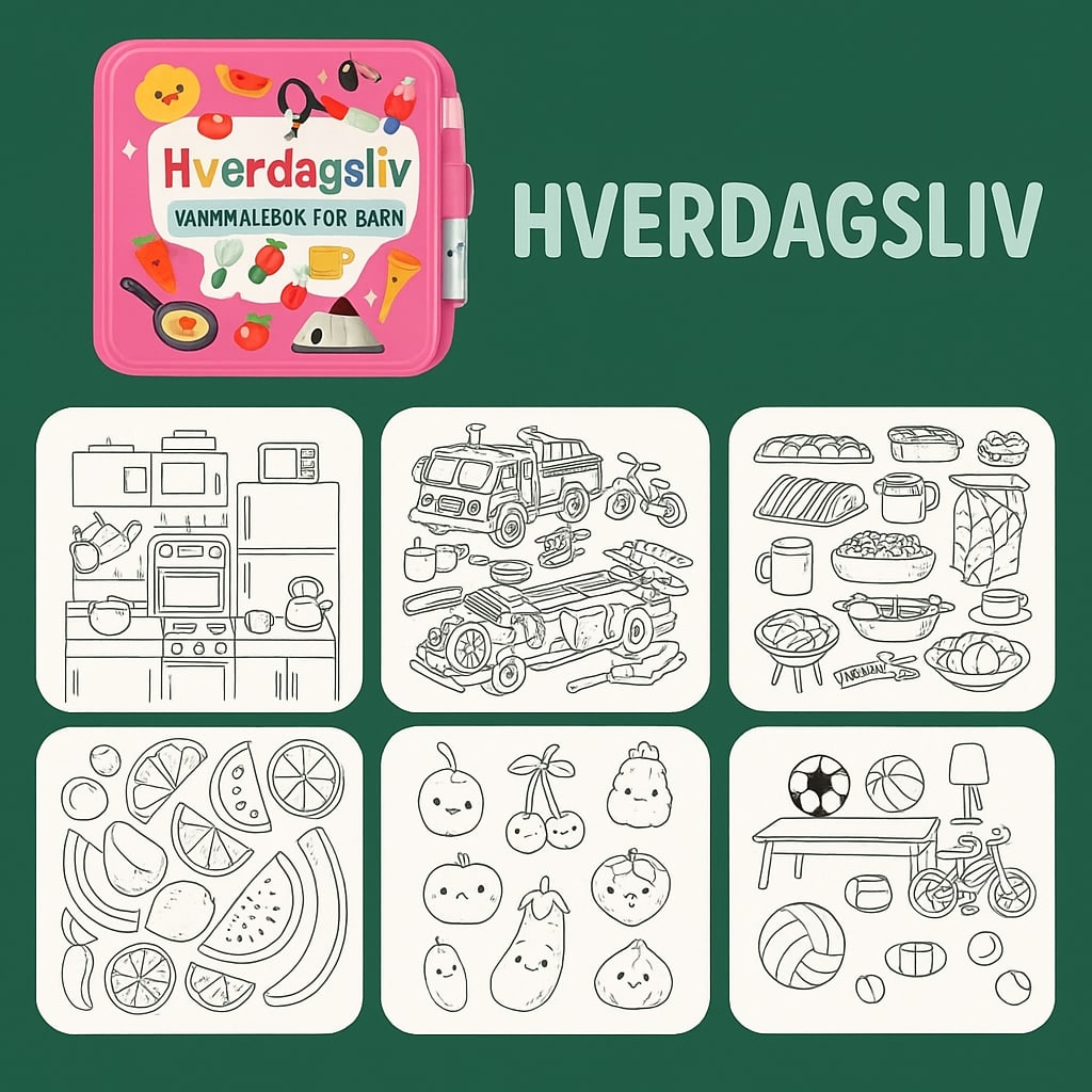 Oversikt over de seks malesidene i hverdagsliv-boken