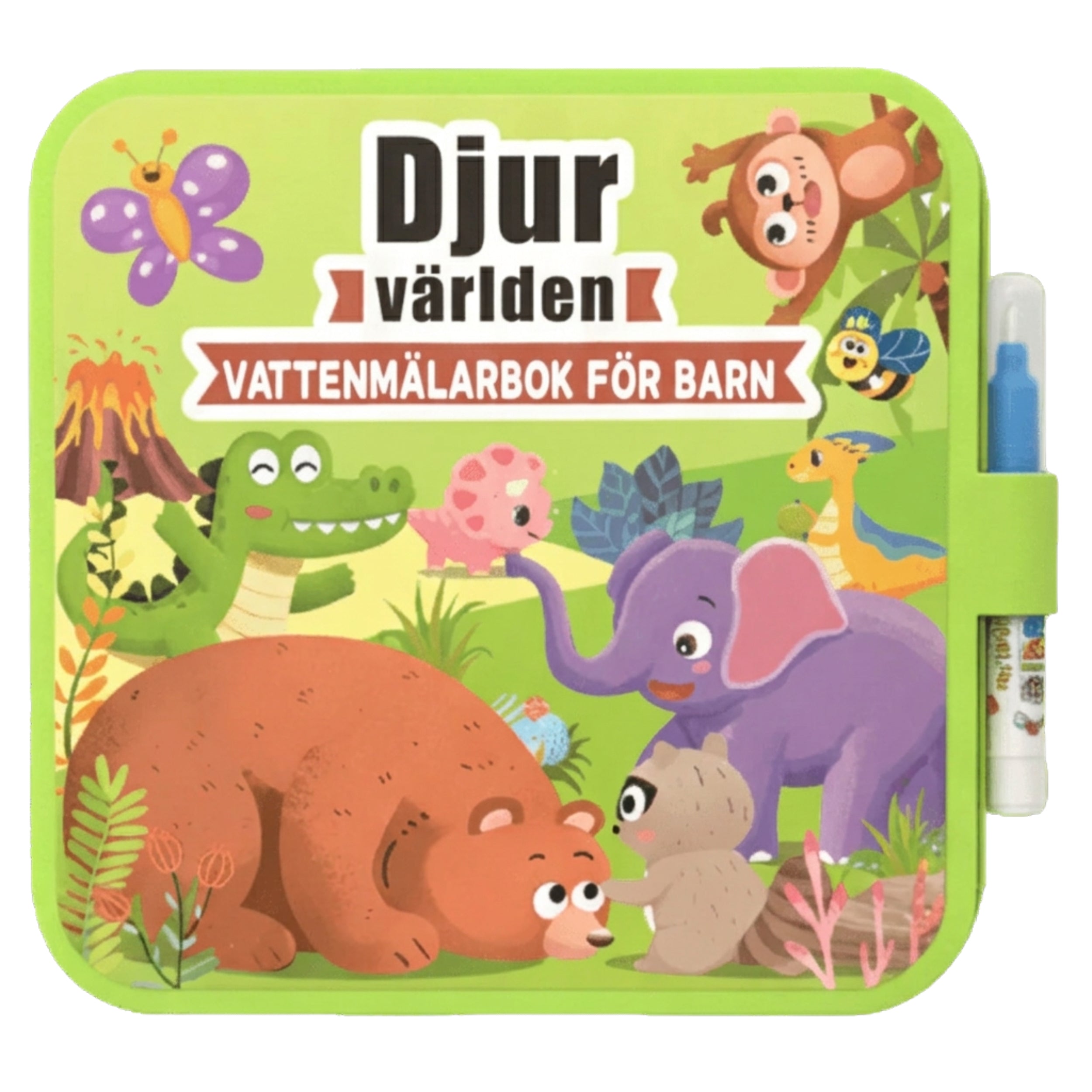 Dyreverden vannmalebok forside