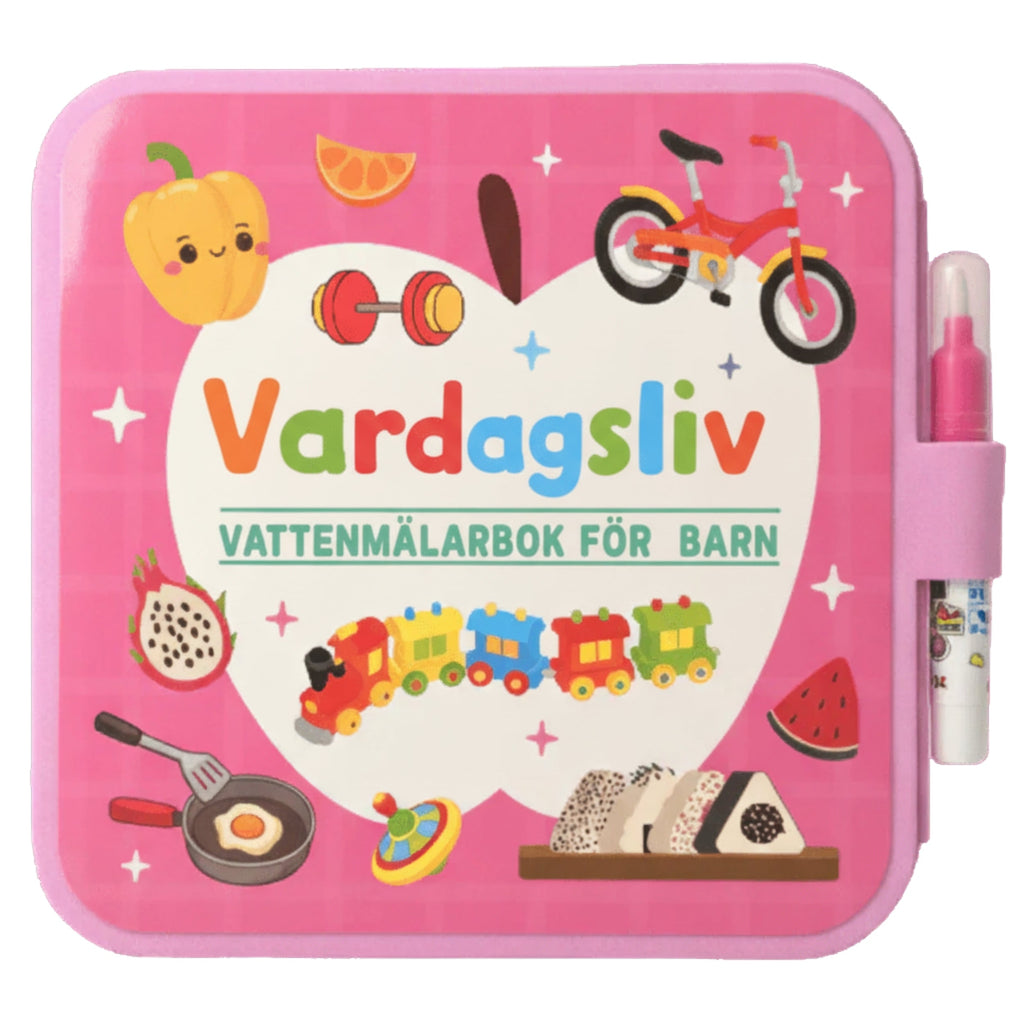 Hverdagsliv vannmalebok forside