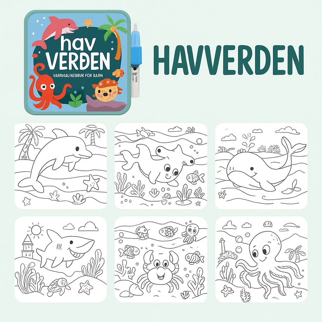 Oversikt over de seks malesidene i havverden-boken