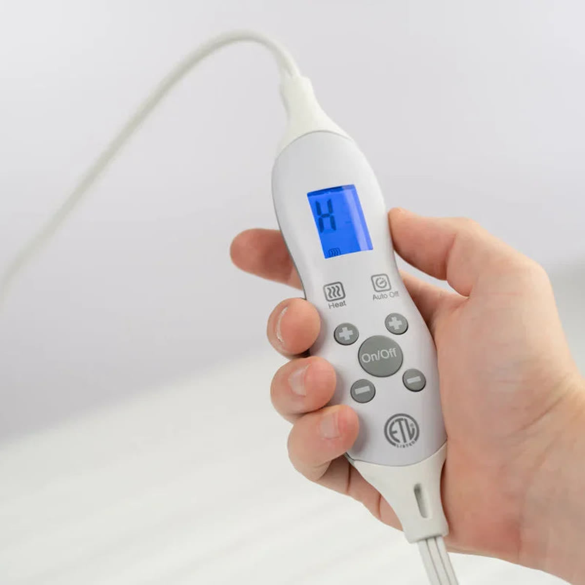 Elektrisk varmelaken 185 × 76 cm med fjernkontroll – bilde 3