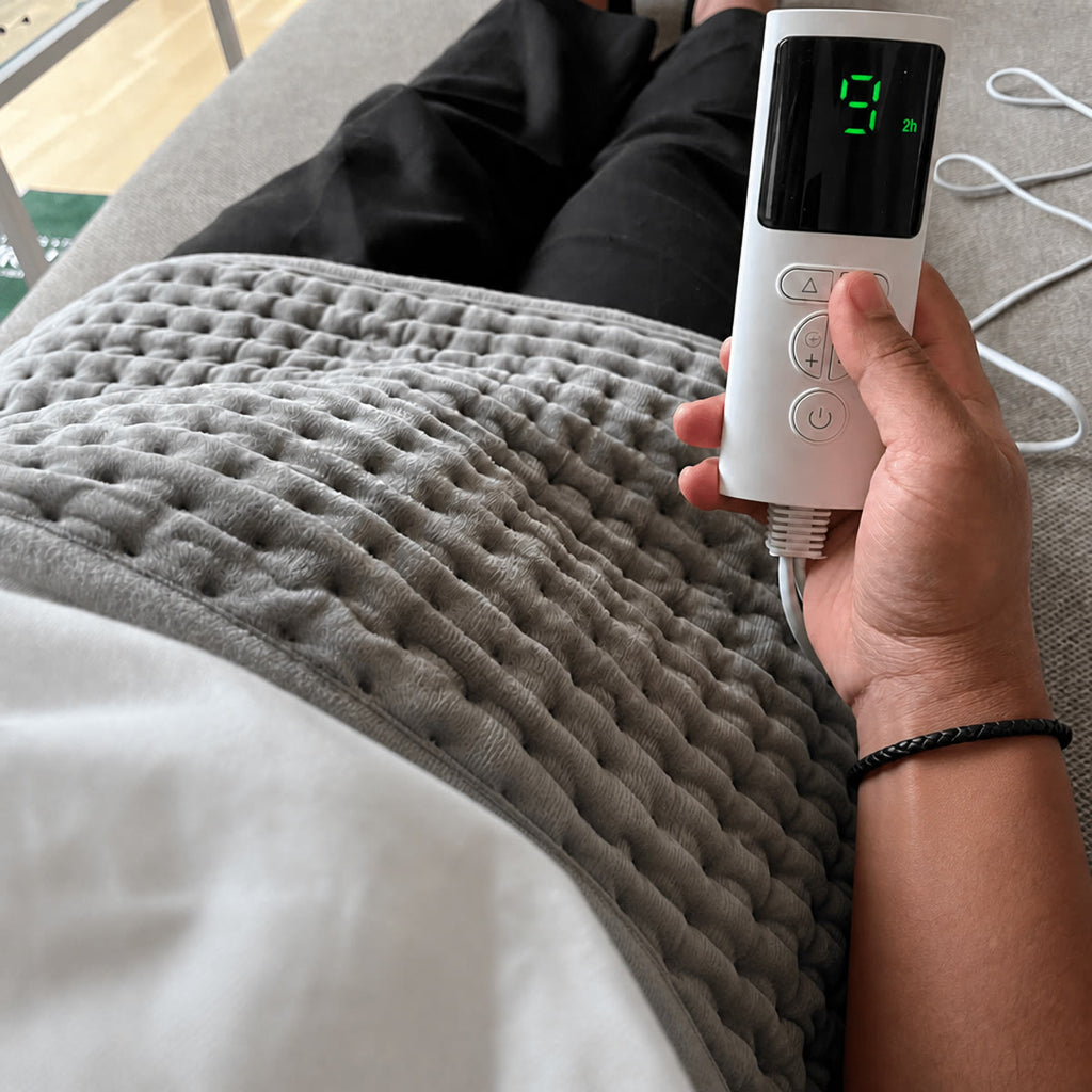 Stor elektrisk varmepute med kontroller – bilde 1