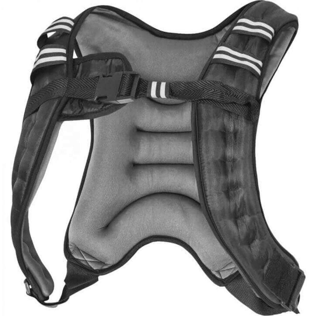 Vektvest i X-form med spenne foran og mesh-lomme bak – bilde 5